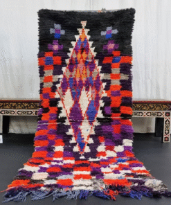 Black And Red Vintage Rug