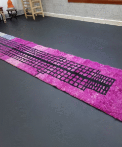 Purple and Black Runner