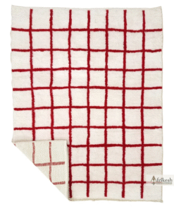Red and White Rug