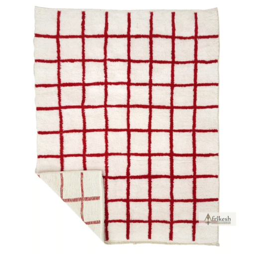 Red and White Rug