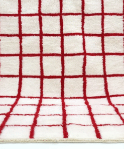 Red and White Rug