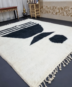 White and Black Rug