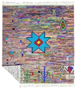 BEDAR - Abstract Purple Rug - Beni Ourain Rug 8x9