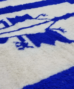 Blue and White Rug
