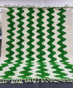 Green and White Rug