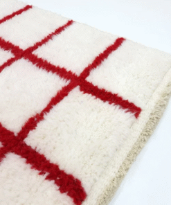 Red and White Rug