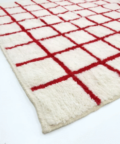 Red and White Rug