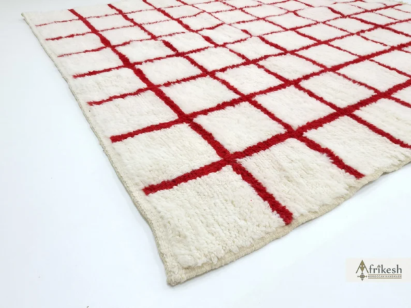 Red and White Rug