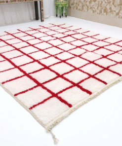 Red and White Rug