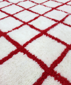Red and White Rug