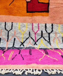 Beniourain Orange and Fuschia Rug