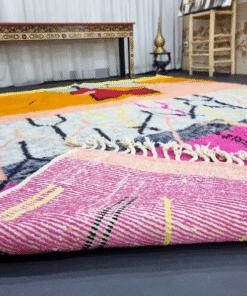 Beniourain Orange and Fuschia Rug