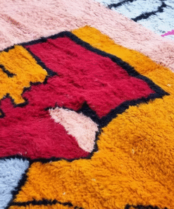 Beniourain Orange and Fuschia Rug