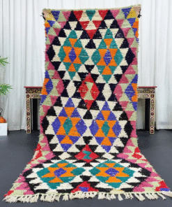 Red and Orange Vintage Rug