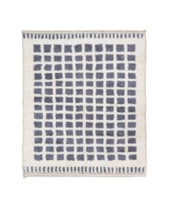 DAMA – Mid Gray Moroccan Rug - Beni Ourain Grid Custom Rug Sizes