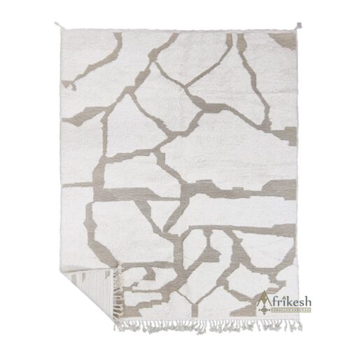 TLIJA – White and Carpet – Custom Beni Ourain Tufted Rug
