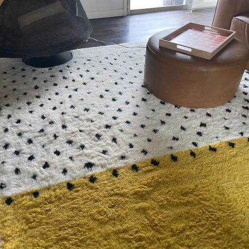 DALIA - White and Yellow Rug - Beni Ourain Carpet 8x10 photo review