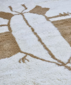 Moroccan White and Beige Rug