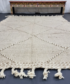 Beige and White Rug