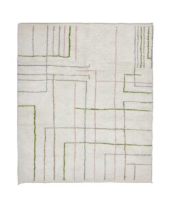 KABIRA - White Carpet – Beni Ourain Striped Custom Rug Sizes