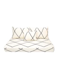 Complete Floor Seating with Pillows Set Zipped Kilim Sofa