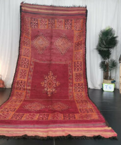 LAKA - Red Mzouda Rug - Vintage Carpet 5x12
