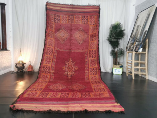 LAKA - Red Mzouda Rug - Vintage Carpet 5x12