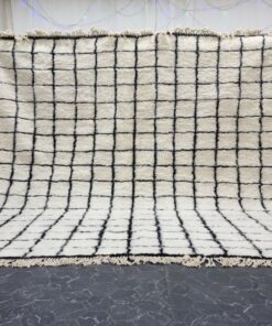 SABIA - Black And White Rug - Beni Ourain Carpet 10x10