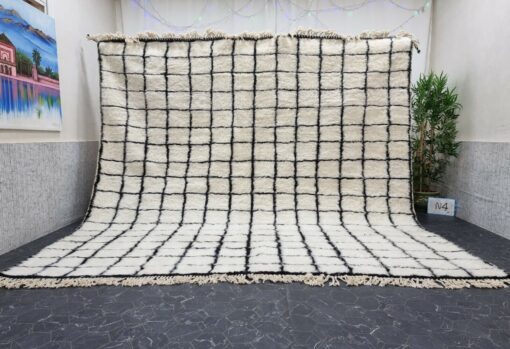 SABIA - Black And White Rug - Beni Ourain Carpet 10x10