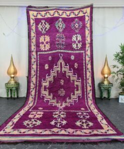 NOUSSAYRA - Purple Boujad Rug - Vintage Carpet 5x13
