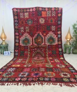 KHAWDA - Red And Green Sbai Rug - Vintage Carpet 6x12