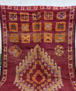 Alternative view of PANIZA - Red And Orange Sbai Rug - Vintage Carpet 6x11