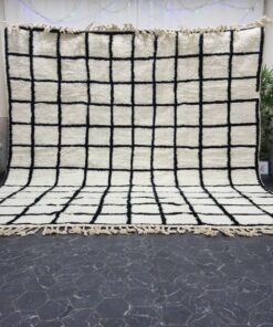 SABIA - Black & White Rug - Beni Ourain Carpet 10x10