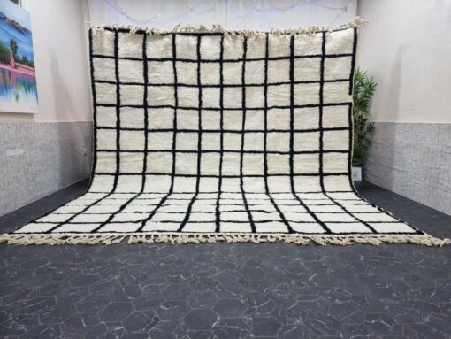 SABIA - Black & White Rug - Beni Ourain Carpet 10x10