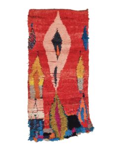 AFAF - Handmade Red Carpet- Vintage Rug 3x7