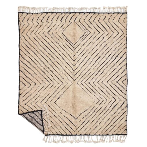 ARGANA - Beige Rug - Moroccan Beni Ourain Tufted Carpet