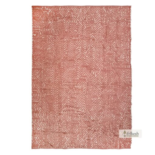REKAL - Dark Peach Rug - Beni Ourain Carpet 13x19