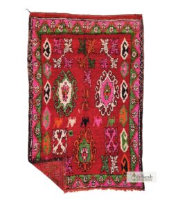 GHOFRAN - Beni M'Guild Rug - Red Vintage Carpet 6x10