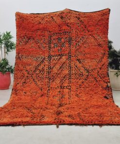 Alternative view of ROUAYDA - Beni M'Guild Rug - Orange Vintage Rug 6x9