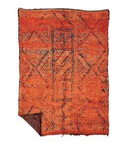 ROUAYDA - Beni M'Guild Rug - Orange Vintage Rug 6x9