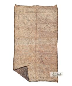 DOUAA - Brown Beni M'Guild Rug - Vintage Carpet 6x11