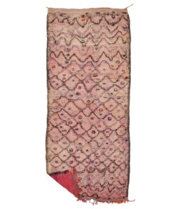 JOUDIA - Faded Red Beni M'Guild Rug - Vintage Carpet 6x14