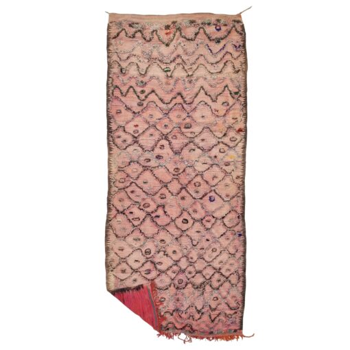JOUDIA - Faded Red Beni M'Guild Rug - Vintage Carpet 6x14
