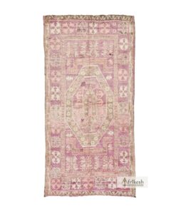 ZAINA - Pink Beni M'Guild Rug - Vintage Carpet 6x13