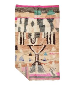 SOUHAILA - Brown Boujaad Rug - Vintage Carpet 5x8