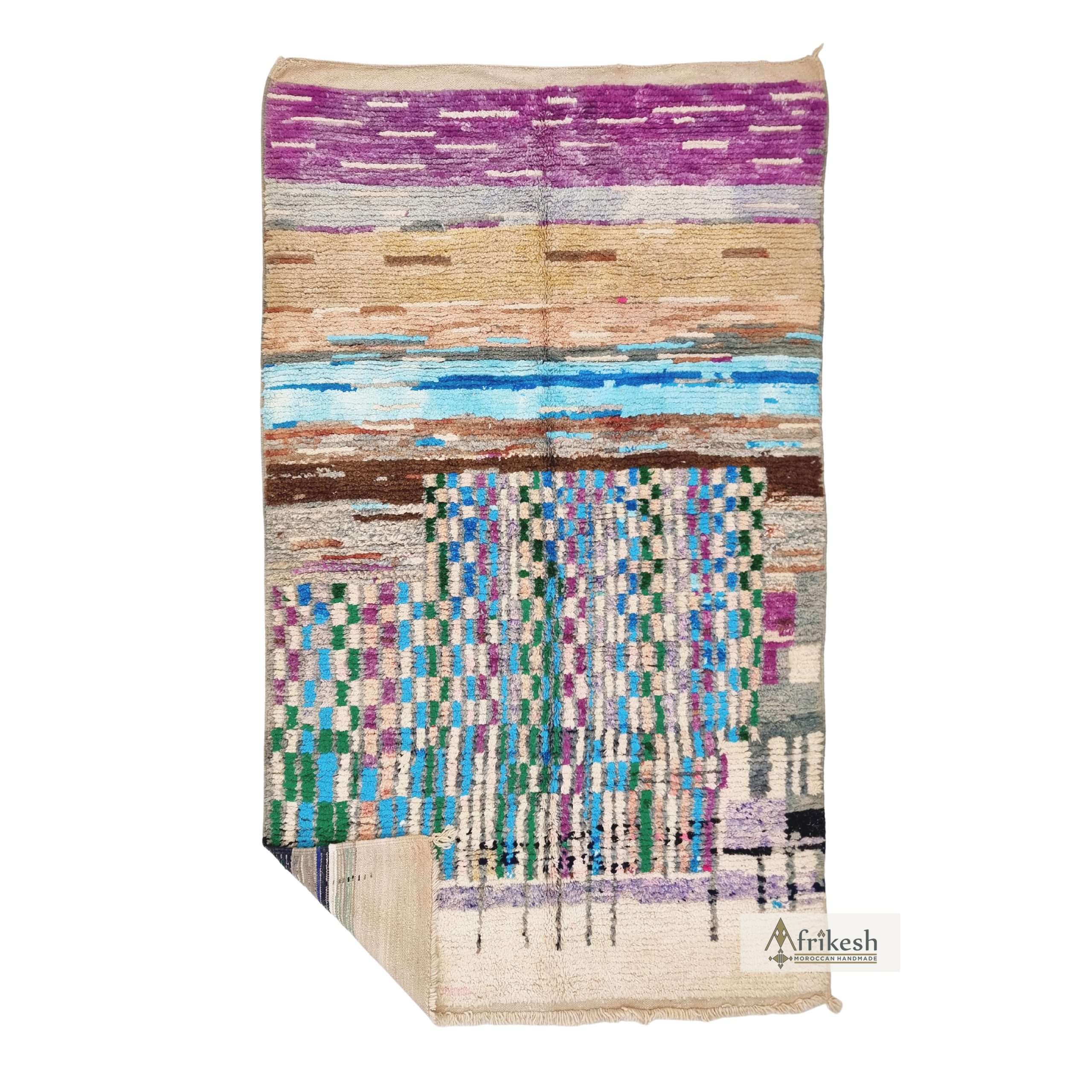 NAHEER - Multicolor Carpet - Boujaad Rug 5x9