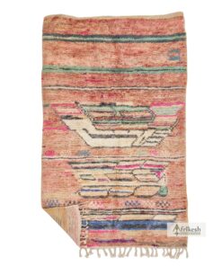 SAFINA - Brown Boujad Rug - Vintage Carpet 5x8