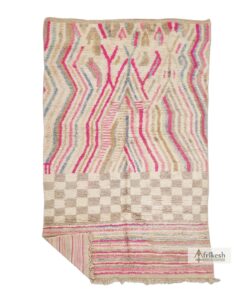 ROLLA - Beige And Pink Carpet - Boujaad Rug 5x8