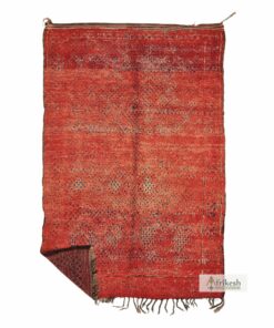 HENA - Red Beni M'Guild Rug - Vintage Carpet 6x10