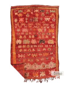 BATOUL - Moroccan Vintage Rug 6x9 - Antique Berber Carpet